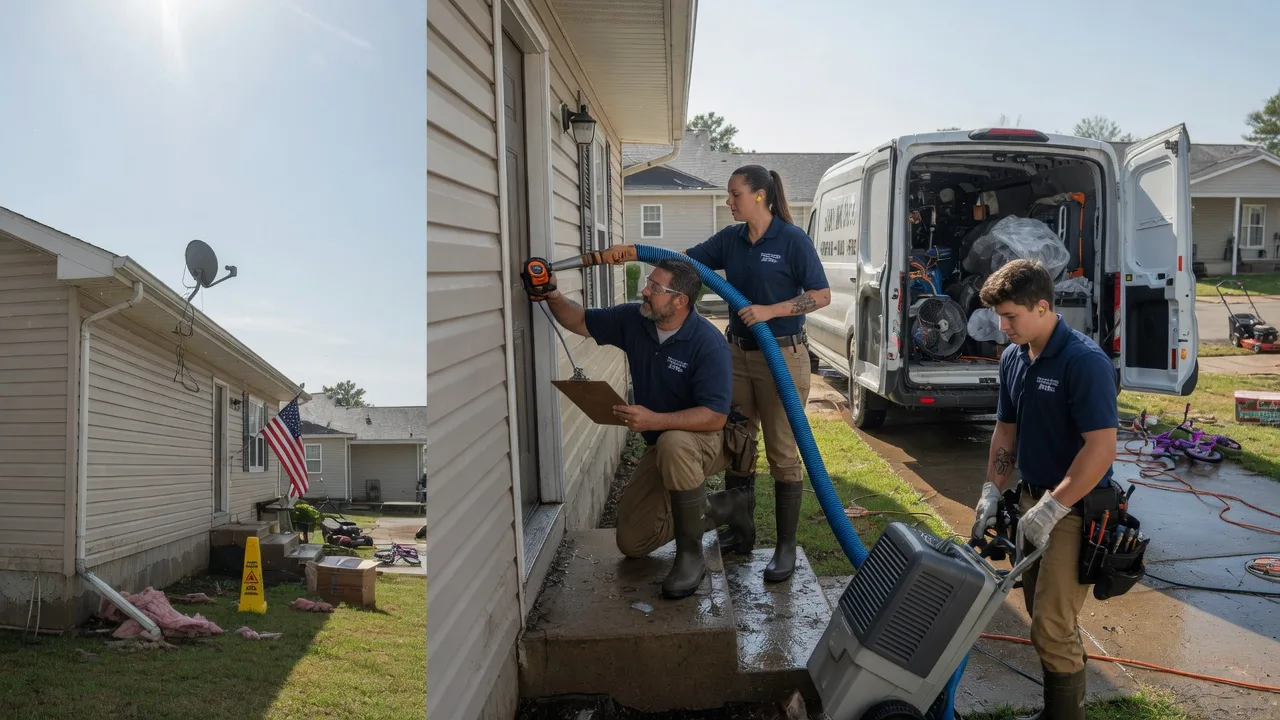 Ceiling Water Damage Restoration in Paris, MO near me